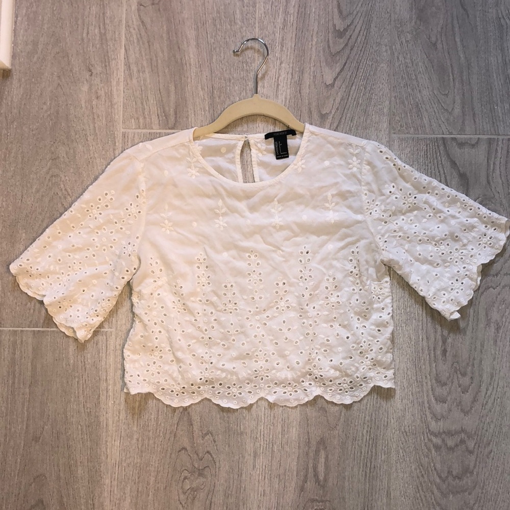 White forever 21 top